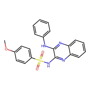 4-methoxy-N-(3-(phenylamino)quinoxalin-2-yl)benzenesulfonamide structure