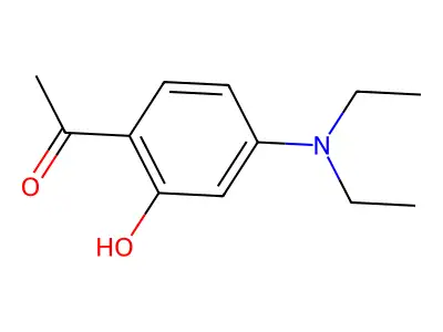 1-(4-Diethylamino-2-hydroxy-phenyl)-ethanone structure