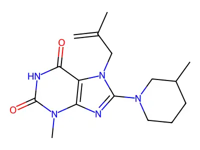 3-methyl-7-(2-methylallyl)-8-(3-methylpiperidin-1-yl)-1H-purine-2,6(3H,7H)-dione structure