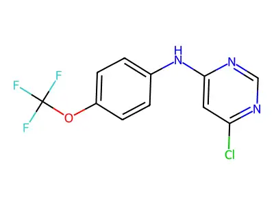 (6-Chloro-pyrimidin-4-yl)-(4-trifluoromethoxy-phenyl)-amine structure