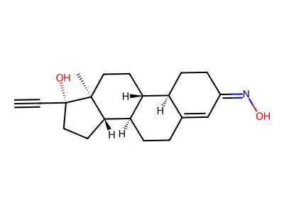 Norethisterone oxime, (Z)- structure