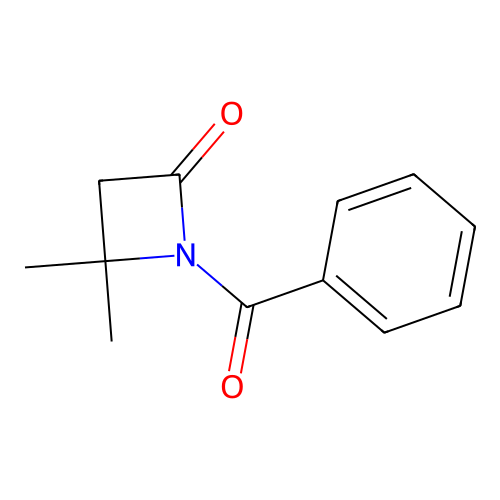 1-Benzoyl-4,4-dimethylazetidin-2-one structure