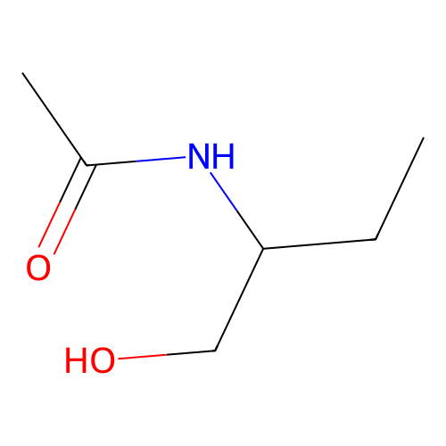 N-(1-hydroxybutan-2-yl)acetamide structure