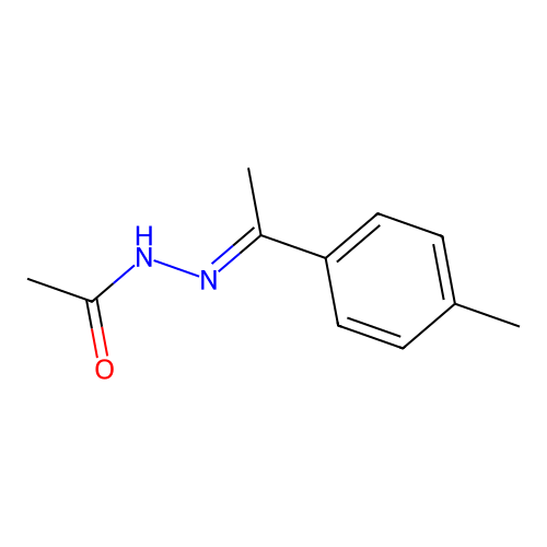 N-[1-(4-methylphenyl)ethylideneamino]acetamide structure