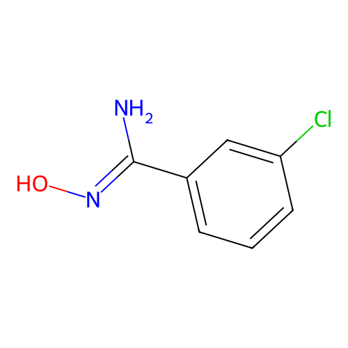 3-chloro-N'-hydroxybenzenecarboximidamide structure