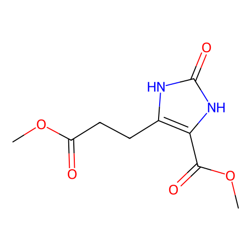 Methyl 5-(3-methoxy-3-oxopropyl)-2-oxo-2,3-dihydro-1h-imidazole-4-carboxylate structure