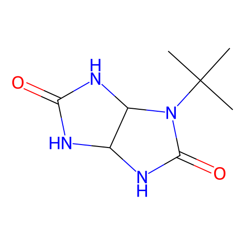 1-tert-butyltetrahydroimidazo[4,5-d]imidazole-2,5(1H,3H)-dione structure