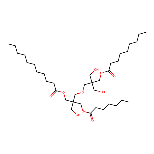 Undecanoic acid, mixed esters with dipentaerythritol, heptanoic acid and nonanoic acid structure