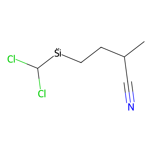 Butanenitrile, 4-(dichloromethylsilyl)-2-methyl- structure