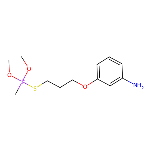 Benzenamine, 3-(3-(dimethoxymethylsilyl)propoxy)- structure