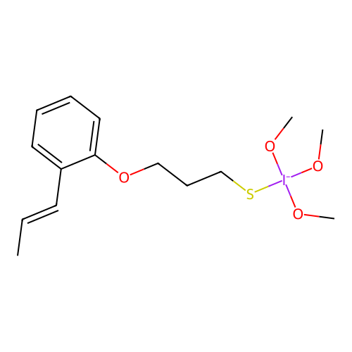 Silane, trimethoxy(3-(2-(1-propenyl)phenoxy)propyl)- structure