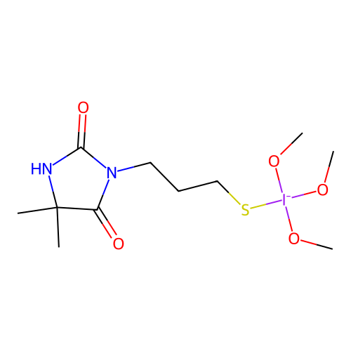2,4-Imidazolidinedione, 5,5-dimethyl-3-(3-(trimethoxysilyl)propyl)- structure