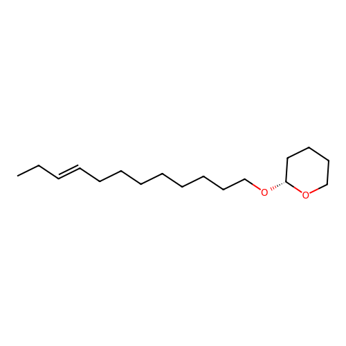 (E)-2-((9-Dodecenyl)oxy)tetrahydro-2H-pyran structure