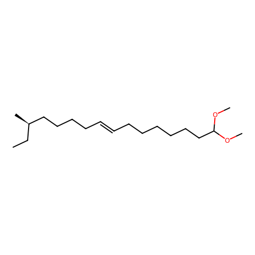 (E,14R)-1,1-dimethoxy-14-methylhexadec-8-ene structure