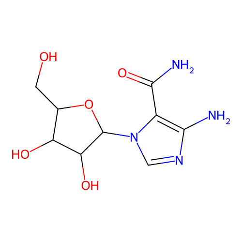 4-Amino-1beta-D-ribofuranosylimidazole-5-carboxyamide structure