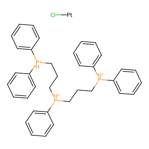 Bis(3-diphenylphosphaniumylpropyl)-phenylphosphanium;chloroplatinum structure