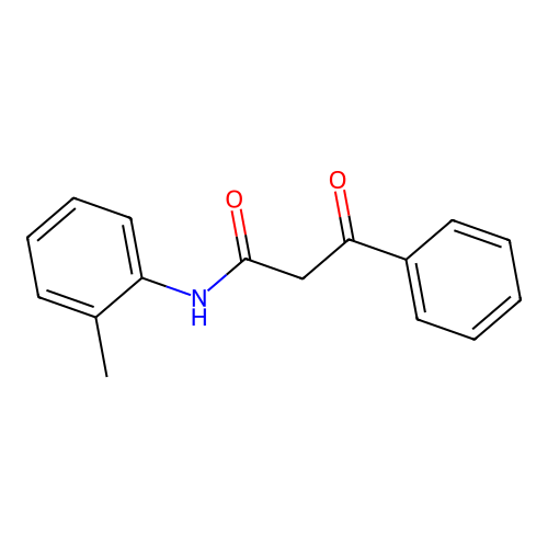 N-(2-methylphenyl)-3-oxo-3-phenylpropanamide structure