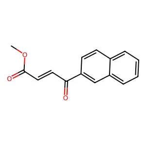 Methyl 4-(naphthalen-2-yl)-4-oxobut-2-enoate structure