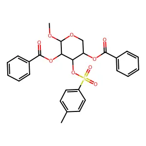 [5-Benzoyloxy-6-methoxy-4-(4-methylphenyl)sulfonyloxyoxan-3-yl] benzoate structure