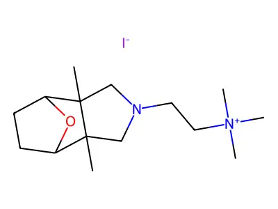 Octahydro-N,N,N,3a,7a-pentamethyl-4,7-epoxy-2H-isoindole-2-ethanaminium structure
