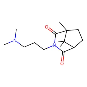 3-[3-(Dimethylamino)propyl]-1,8,8-trimethyl-3-azabicyclo[3.2.1]octane-2,4-dione structure
