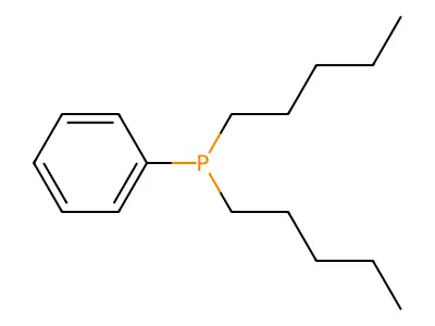 Dipentylphenylphosphine structure