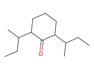 2,6-Bis(1-methylpropyl)cyclohexan-1-one structure