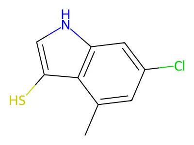 6-Chloro-4-methyl-1H-indole-3-thiol structure