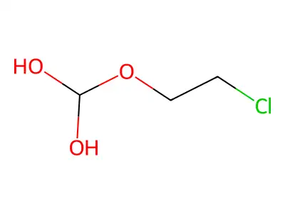 (2-Chloroethoxy)methanediol structure