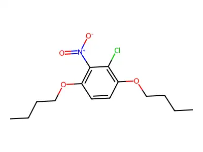 1,4-Dibutoxy-2-chloro-3-nitrobenzene structure