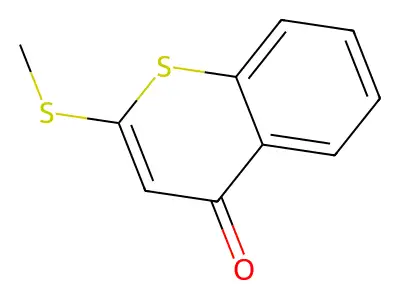 2-(Methylthio)-4H-1-benzothiopyran-4-one structure