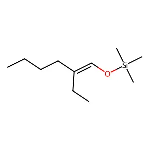 [(2-Ethylhex-1-en-1-yl)oxy](trimethyl)silane structure