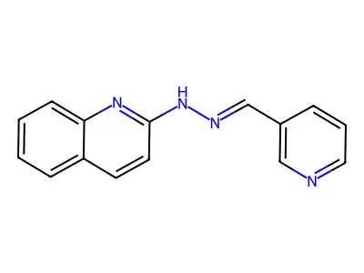 N-(pyridin-3-ylmethylideneamino)quinolin-2-amine structure
