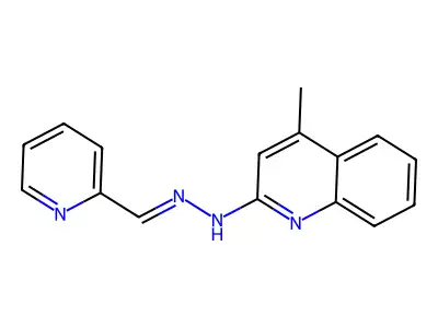 4-methyl-N-(pyridin-2-ylmethylideneamino)quinolin-2-amine structure