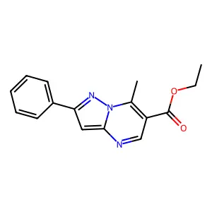 Ethyl 7-methyl-2-phenylpyrazolo[1,5-a]pyrimidine-6-carboxylate structure