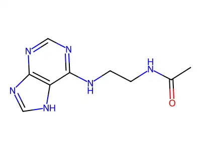 N-[2-(7H-purin-6-ylamino)ethyl]acetamide structure