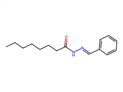 N-(benzylideneamino)octanamide structure