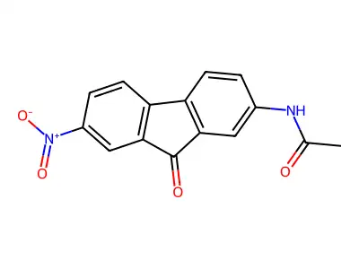 N-(7-nitro-9-oxofluoren-2-yl)acetamide structure