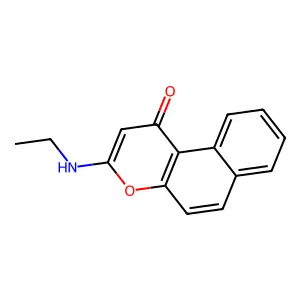 1H-Naphtho(2,1-b)pyran-1-one, 3-(ethylamino)- structure