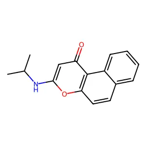 1H-Naphtho(2,1-b)pyran-1-one, 3-(isopropylamino)- structure