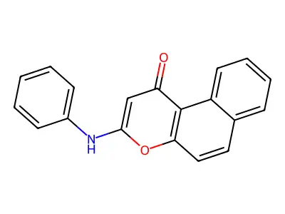 1H-Naphtho(2,1-b)pyran-1-one, 3-(phenylamino)- structure