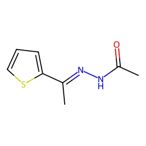 N-(1-噻吩-2-基亚乙基氨基)乙酰胺 structure