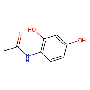 Acetamide, N-(2,4-dihydroxyphenyl)- structure