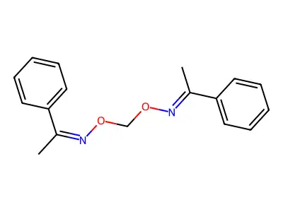 1-phenylethanone O,O'-methyleneoxime structure