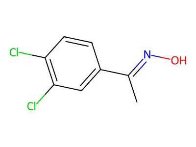 N-[1-(3,4-dichlorophenyl)ethylidene]hydroxylamine structure
