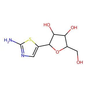 2-(2-Amino-1,3-thiazol-5-yl)-5-(hydroxymethyl)oxolane-3,4-diol structure