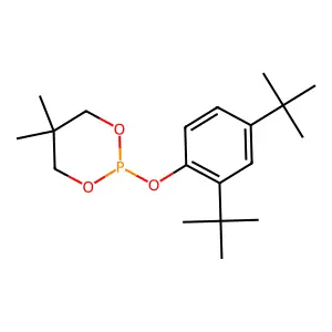 1,3,2-Dioxaphosphorinane, 2-[2,4-bis(1,1-dimethylethyl)phenoxy]-5,5-dimethyl- structure