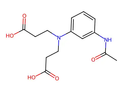 beta-Alanine, N-[3-(acetylamino)phenyl]-N-(2-carboxyethyl)- structure