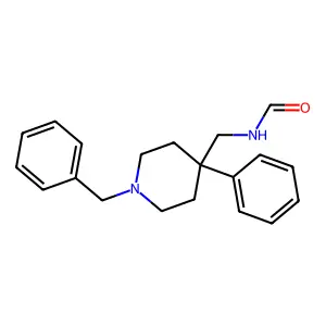 N-[[4-Phenyl-1-(phenylmethyl)-4-piperidinyl]methyl]formamide structure