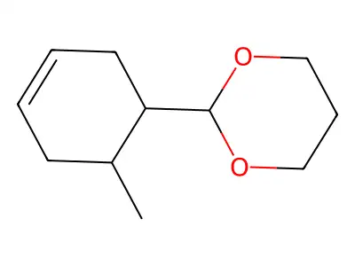 2-(6-Methylcyclohex-3-en-1-yl)-1,3-dioxane structure